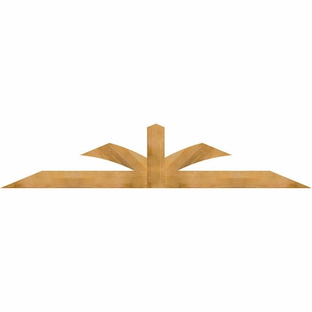 Ekena Millwork Richland Rough Sawn Timber Gable Bracket, Western Red Cedar, 108"W x 22"H x 2"D x 6"F, 5/12 Pitch GBW108X22X0206RIC00RWR